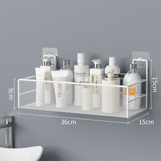 No-Drill Wall-Mounted Bathroom Shelf | Shampoo Organizer &Accessories Holder