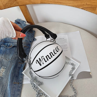 Basketball-Shaped Handbags- Stylish Chain Shoulder Crossbody Bags