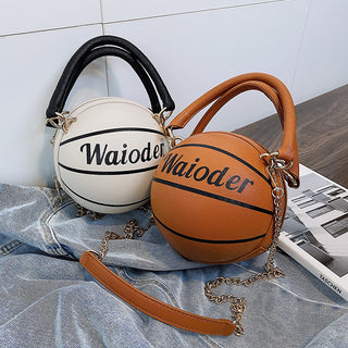 Basketball-Shaped Handbags- Stylish Chain Shoulder Crossbody Bags