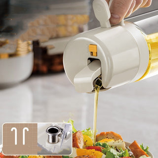 2-in-1 Oil Sprayer Bottle | BBQ Cooking Oil Dispenser |Kitchen Baking Oil Mister