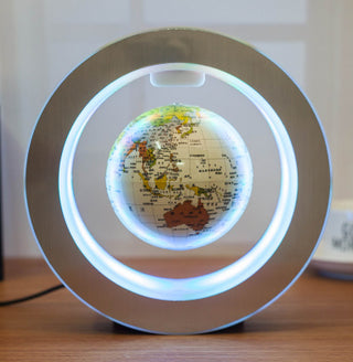 Round LED Floating Globe with  – Anti-Gravity World Map Globe with LED Light