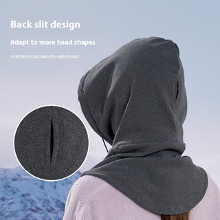 Winter Thermal Fleece Scarf Face Mask & Neck Warmer Hood Hat |  Outdoor Sports