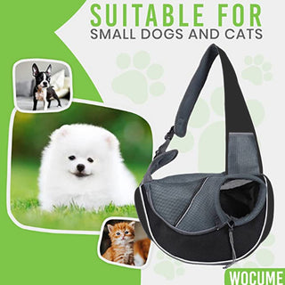 Portable Crossbody Pet Carrier Bag for Dogs and Cats