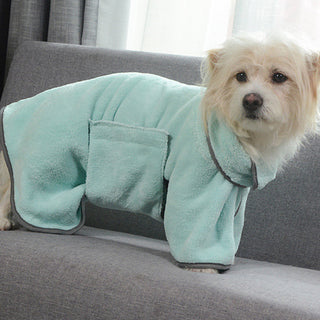 Quick-Drying Pet Absorbent Towel - Dog Bathrobe for Efficient Drying