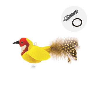 Bird Simulation Cat Toy: Interactive Feather Toy for Engaging Playtime