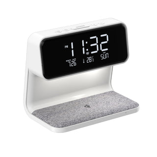 3-in-1 Wireless Charger Alarm Clock & Desk Lamp | Touch Control Dimmable Lighting