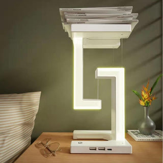 Creative Wireless Charging Suspension with Floating Design Table Lamp