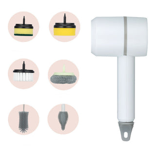 Electric Cleaning Brush for Kitchen & Bathroom – USB Rechargeable Dishwashing Brush