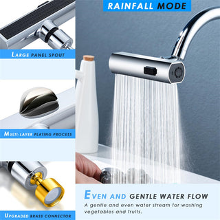 Premium Quality universal Rotating Kitchen Faucet Waterfall Nozzle |Extension