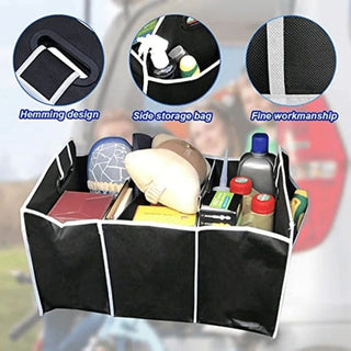 Large Capacity, Foldable Multi-Pocket Storage Bag for Car Accessories