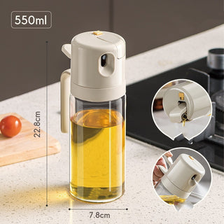 2-in-1 Oil Sprayer Bottle | BBQ Cooking Oil Dispenser |Kitchen Baking Oil Mister