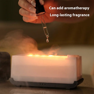 USB Aroma Diffuser & Humidifier with Flame Effect -Simulation Aromatherapy