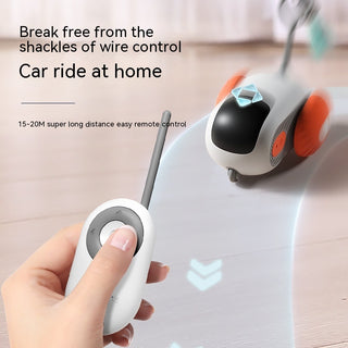 Crazy-Joy Remote Control Interactive Cat Car Toy – Automatic USB Charging