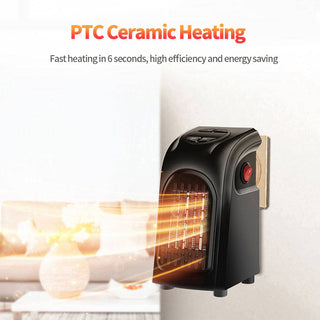 Mini Electric Ceramic Heater Fan|Portable Home & Office Warmer|Wall-Mounted