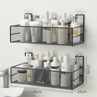 No-Drill Wall-Mounted Bathroom Shelf | Shampoo Organizer &Accessories Holder