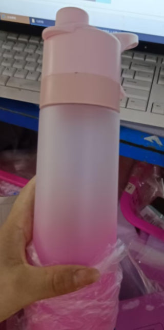 Large Capacity Spray Water Bottle for Girls - Outdoor Sports Fitness Drinkware