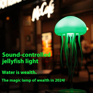 LED Jellyfish Mood Lamp - Smart Portable Night Light for Bedside & Desk Decor