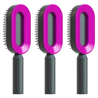 Self-Cleaning Anti-Static Hair Brush |One-Key Hair Removal |Hair Loss Prevention