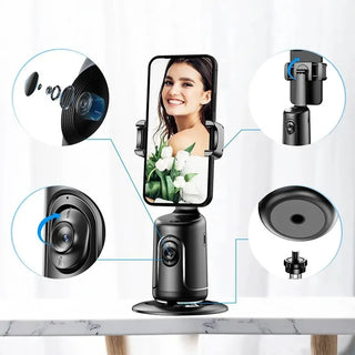 360° AI Smart Auto Face Tracking Gimbal – Hands-Free Phone Stabilizer for  Live Streaming