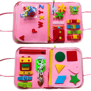 Busy Board for Toddlers – Preschool Dressing & Buttoning Early Education Toy