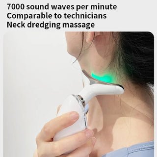 Colorful LED Photon Therapy Neck and Face Beauty Device | Anti-Wrinkle Lifting