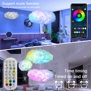 USB Cloud Light with APP Control – 3D RGBIC Music Synchronisation Ambient Light